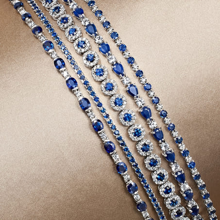 diamond and sapphire bracelets 